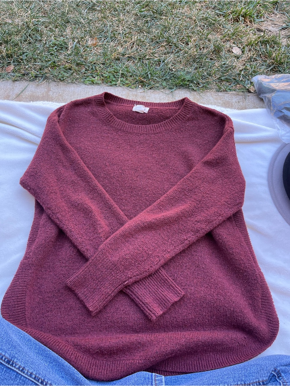 UpWest Crewneck Sweater in Dusty Plum